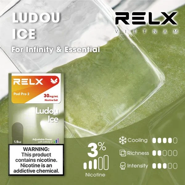 Relx 6代煙彈 綠豆冰|1.9Ml*3Pod|3%濃度 Relx 6代煙彈 綠豆冰|1.9ml*3Pod|3%濃度