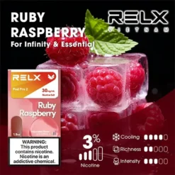 Relx 6代煙彈 覆盆子冰｜1.9ml*3Pod｜3%濃度